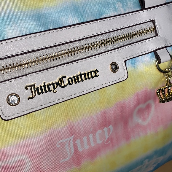 JUICY COUTURE TIE DYE LOGO The Light Weekender / Duffle - Picture 3 of 10